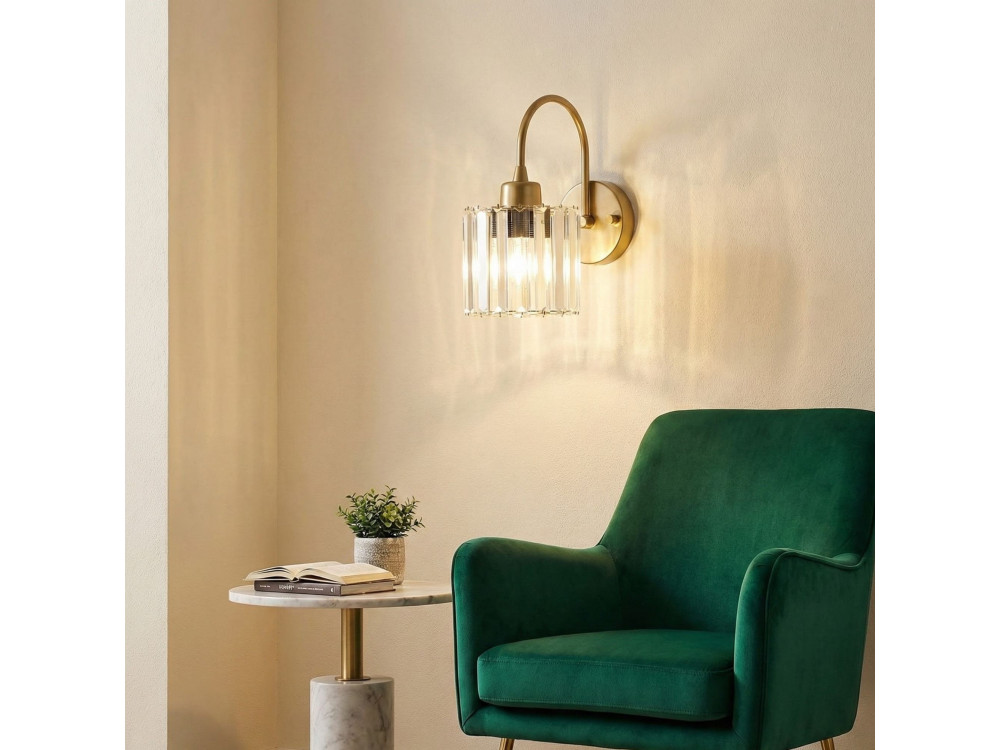 "Yakops" Metal Wall Sconce - 23 x 13 cm - Yellow