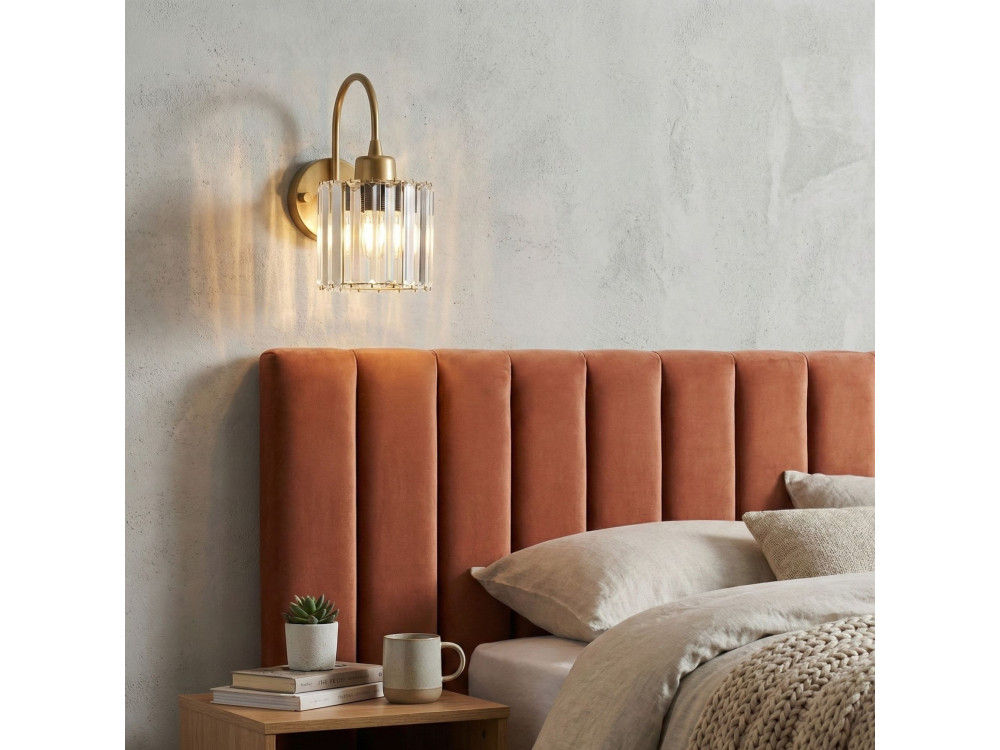 "Yakops" Metal Wall Sconce - 23 x 13 cm - Yellow