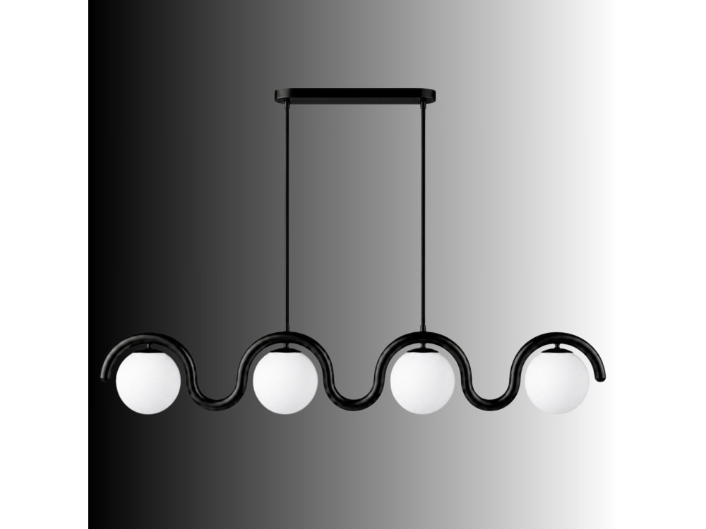 "GEDIK-20443" Metal Chandelier - 110 x 17 cm - Black