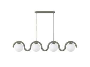 "GEDIK-20443" Metal Chandelier - 110 x 17 cm - Gray