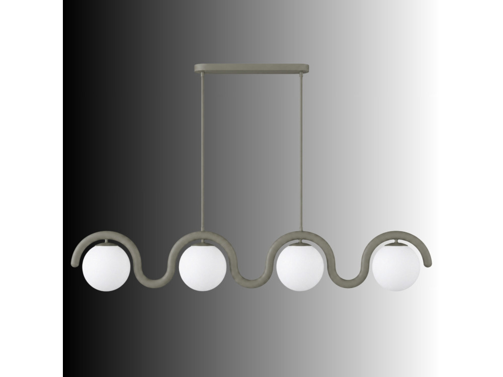 "GEDIK-20443" Metal Chandelier - 110 x 17 cm - Gray