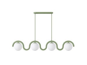 "GEDIK-20443" Metal Chandelier - 110 x 17 cm - Green