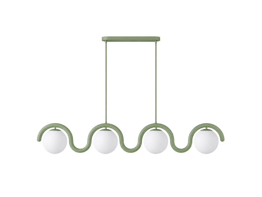 "GEDIK-20443" Metal Chandelier - 110 x 17 cm - Green