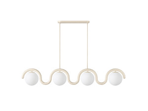 "GEDIK-20443" Metal Chandelier - 110 x 17 cm - Beige