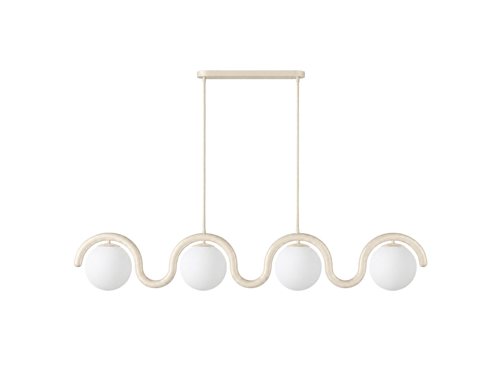 "GEDIK-20443" Metal Chandelier - 110 x 17 cm - Beige