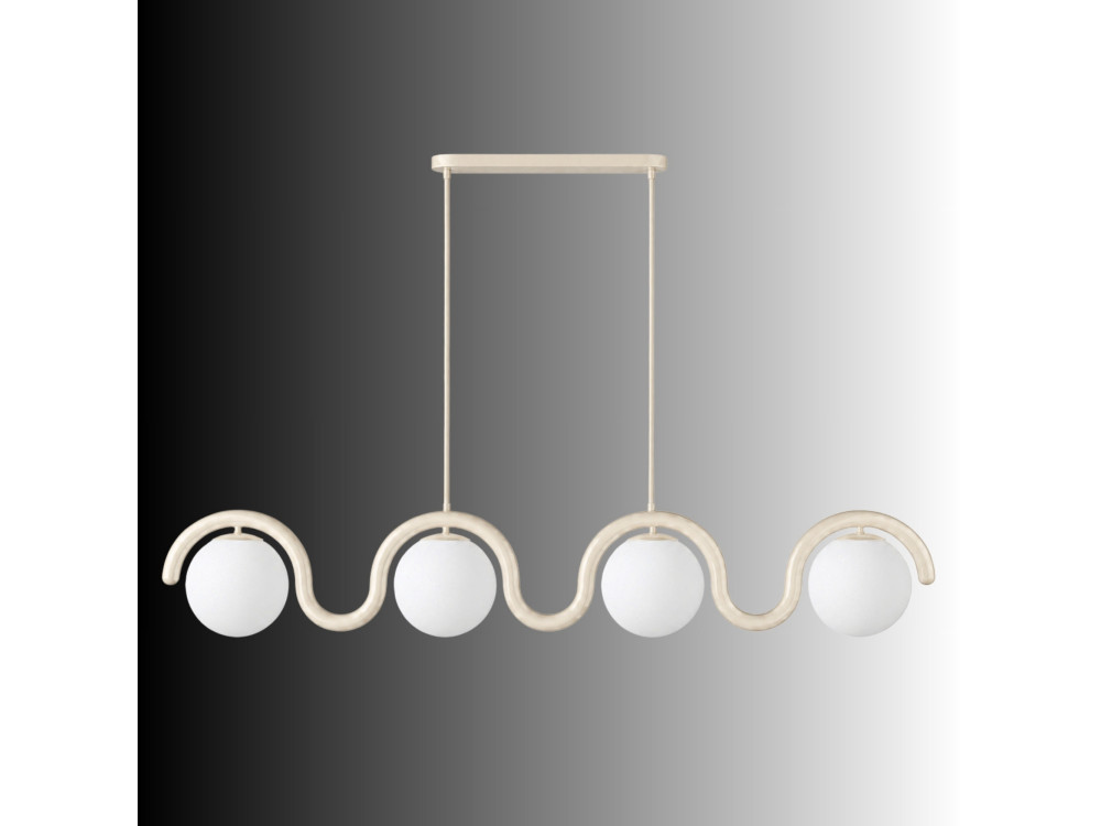 "GEDIK-20443" Metal Chandelier - 110 x 17 cm - Beige