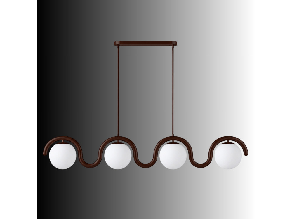 "GEDIK-20443" Metal Chandelier - 110 x 17 cm - Brown