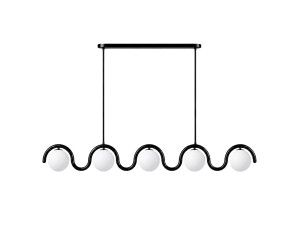 "GEDIK-20444" Metal Chandelier - 140 x 17 cm - Black