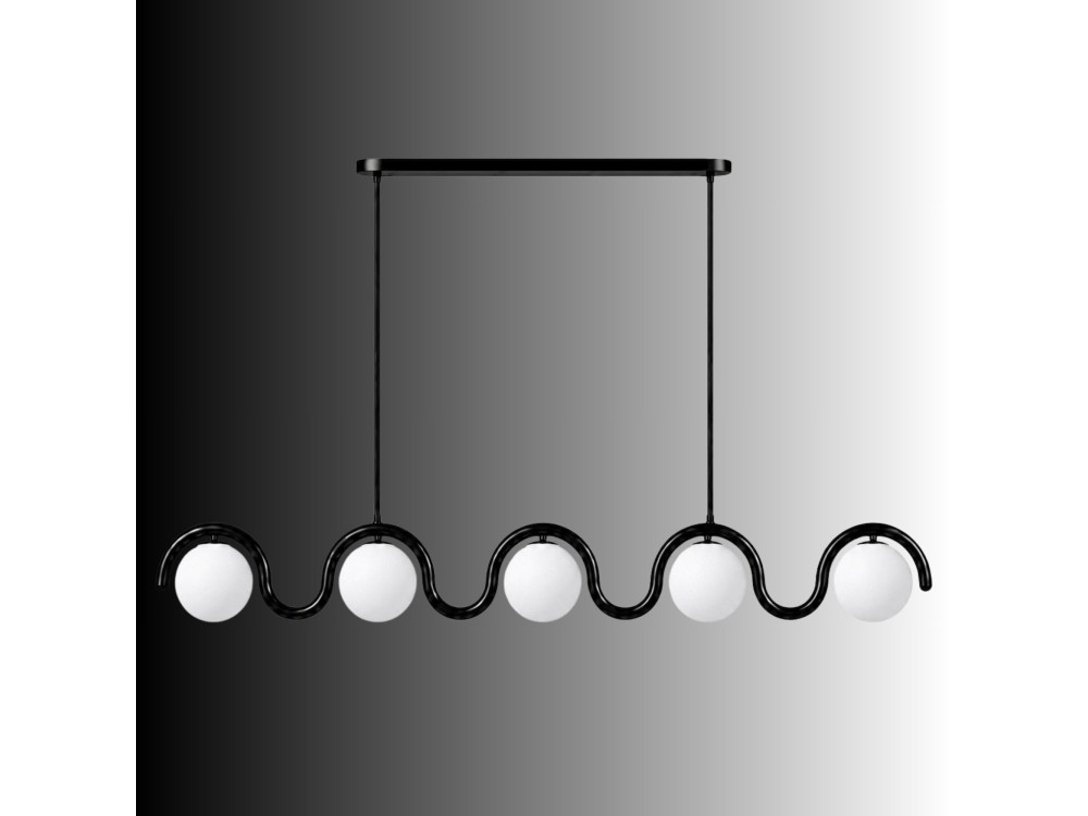 "GEDIK-20444" Metal Chandelier - 140 x 17 cm - Black