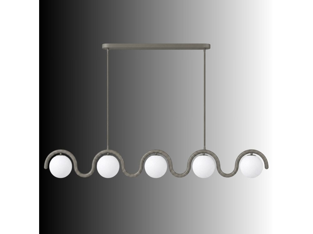 "GEDIK-20444" Metal Chandelier - 140 x 17 cm - Gray