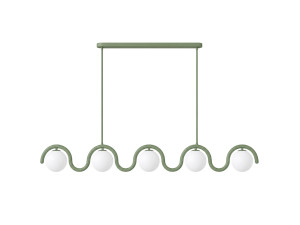 "GEDIK-20444" Metal Chandelier - 140 x 17 cm - Mint Green