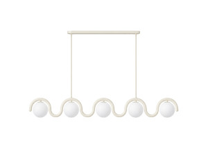 "GEDIK-2044" Metal Chandelier - 140 x 17 cm - Beige
