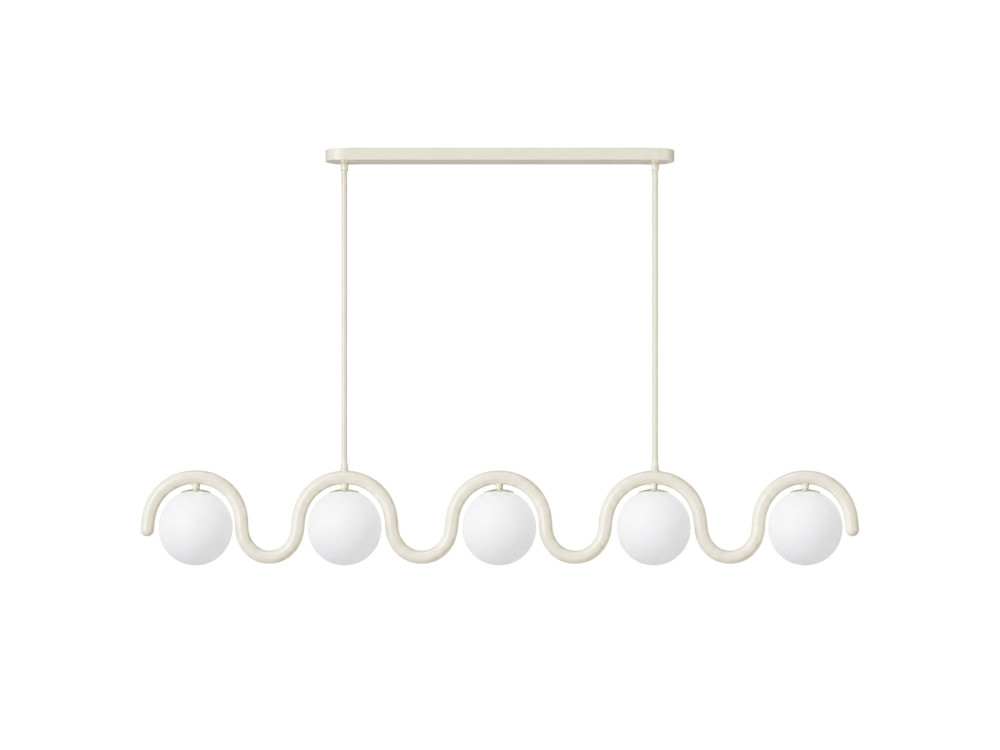 "GEDIK-2044" Metal Chandelier - 140 x 17 cm - Beige