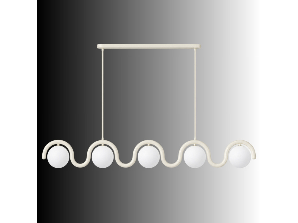 "GEDIK-2044" Metal Chandelier - 140 x 17 cm - Beige