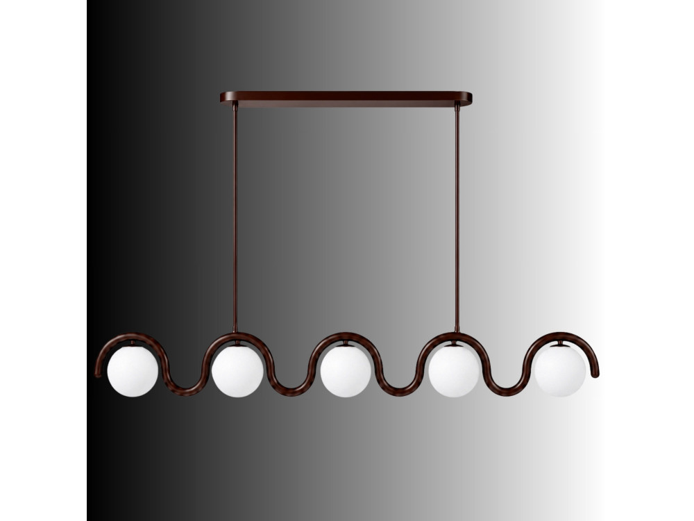 "GEDIK-20444" Metal Chandelier - 140 x 17 cm - Brown