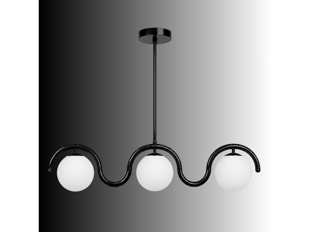 "GEDIK-20442" Metal Chandelier - 80 x 17 cm - Black