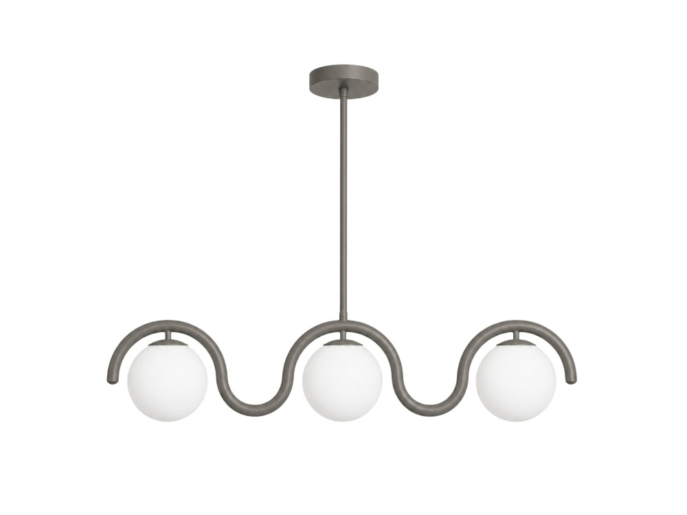 "GEDIK-20442" Metal Chandelier - 80 x 17 cm - Gray