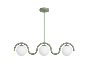 "GEDIK-20442" Metal Chandelier - 80 x 17 cm - Mint Green