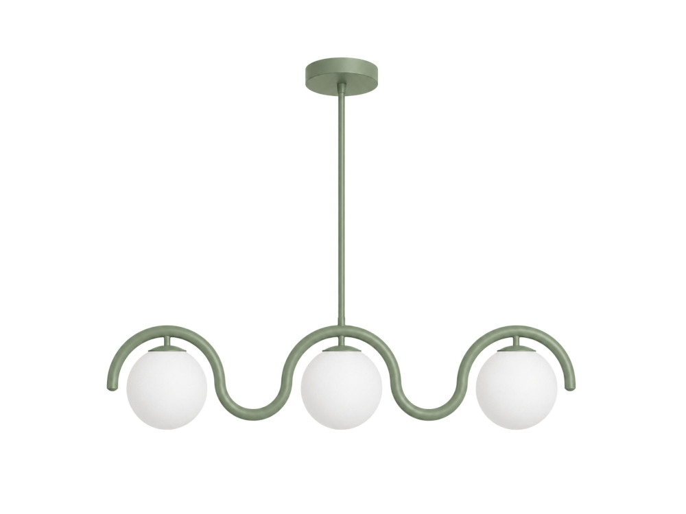 "GEDIK-20442" Metal Chandelier - 80 x 17 cm - Mint Green