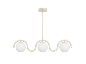 "GEDIK-20442" Metal Chandelier - 80 x 17 cm - Beige