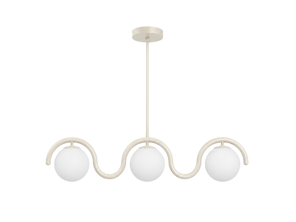 "GEDIK-20442" Metal Chandelier - 80 x 17 cm - Beige