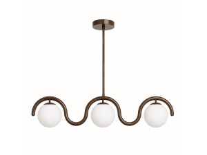 "GEDIK-20442" Metal Chandelier - 80 x 17 cm - Brown