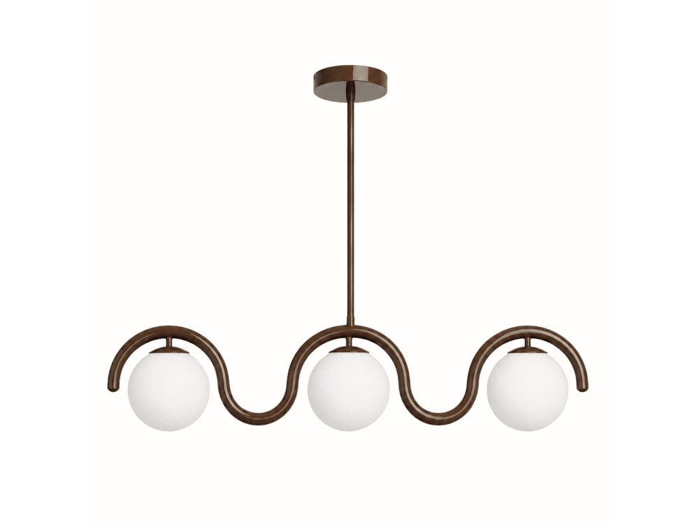 "GEDIK-20442" Metal Chandelier - 80 x 17 cm - Brown