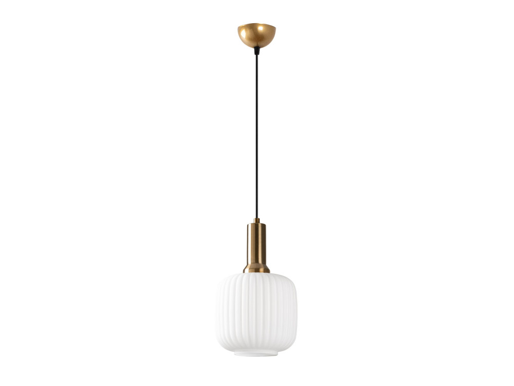 "Asker" Metal Pendant Light - 20 x 20 cm - Gold