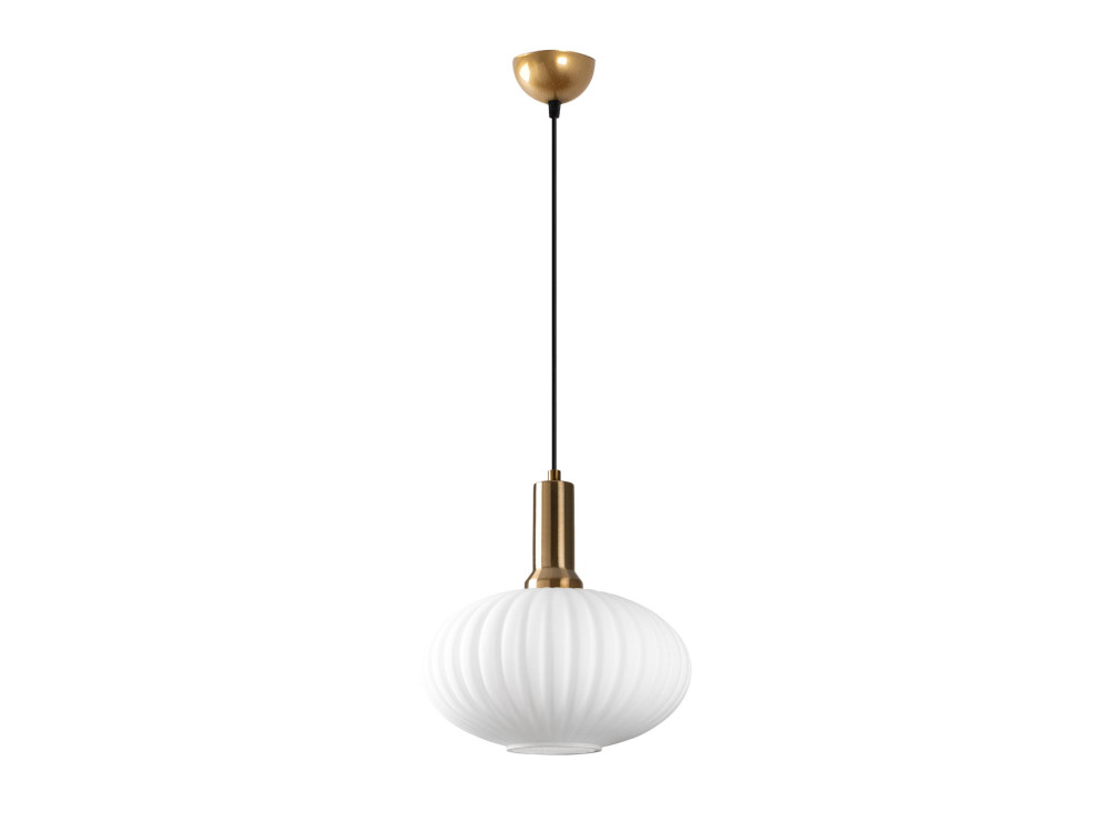 "Asker" Metal Pendant Light - 30 x 30 cm - Gold