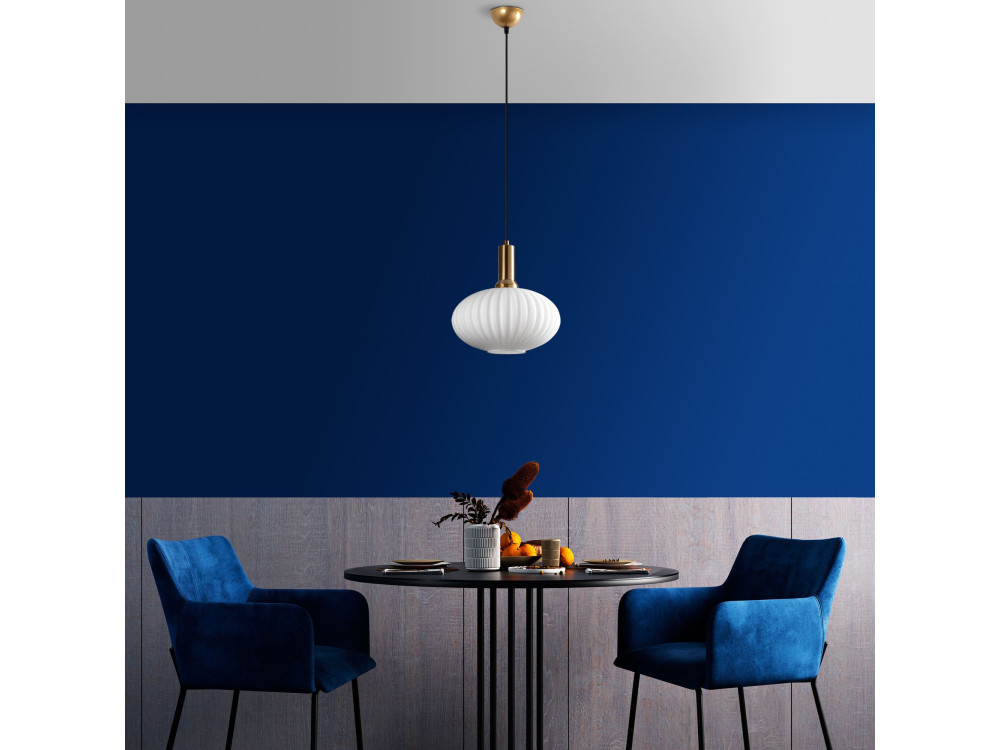 "Asker" Metal Pendant Light - 30 x 30 cm - Gold