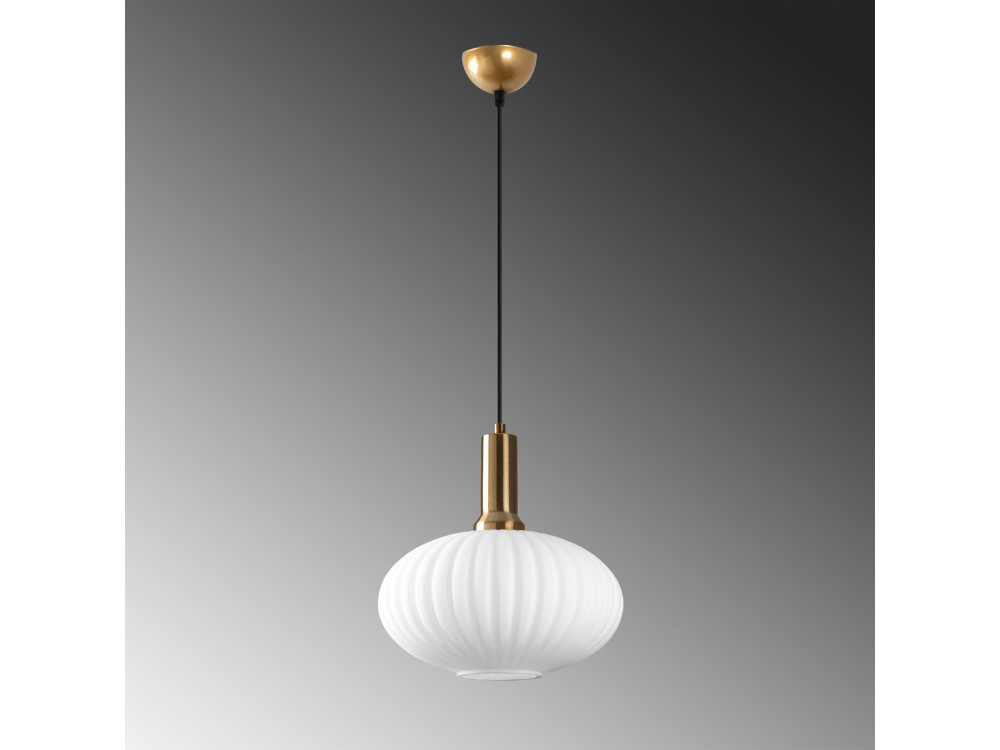 "Asker" Metal Pendant Light - 30 x 30 cm - Gold