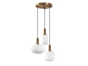 "Asker" Metal Chandelier - 55 x 55 cm - Gold