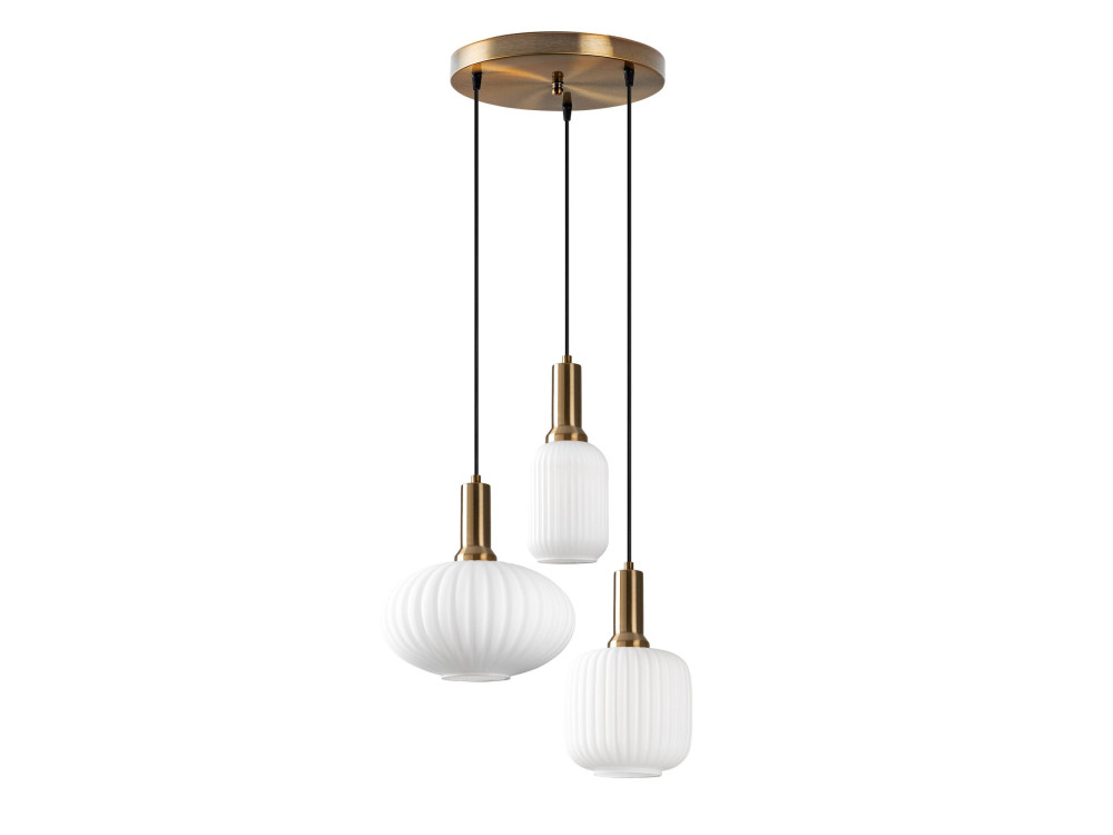 "Asker" Metal Chandelier - 55 x 55 cm - Gold