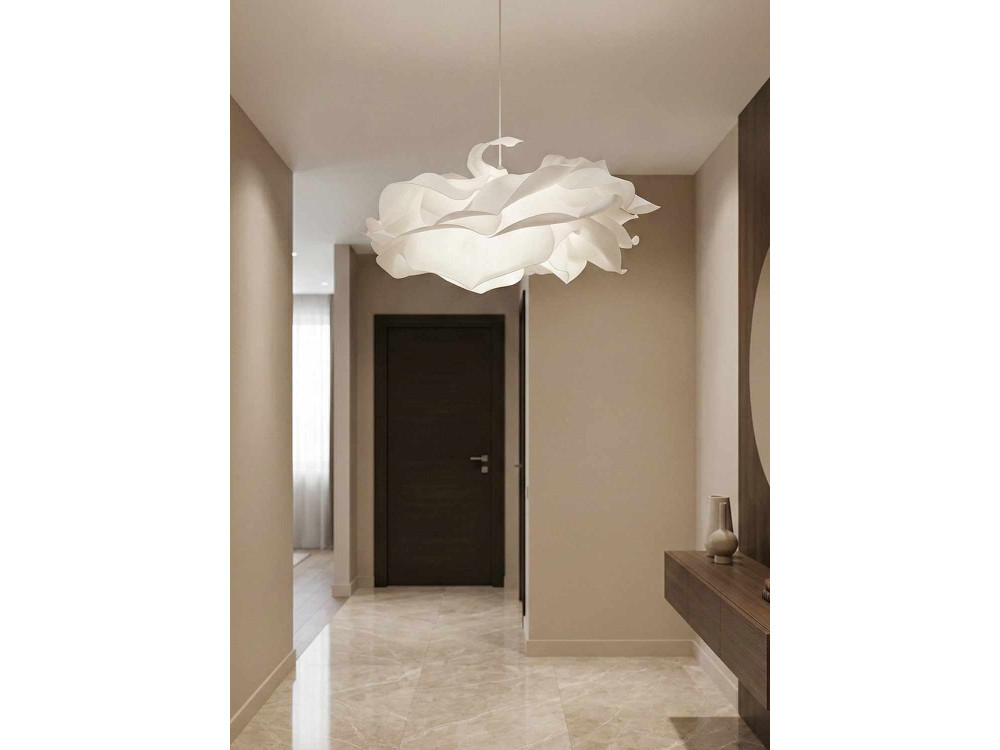 "MOD0009" Plastic Pendant Light - 58 x 58 cm - White