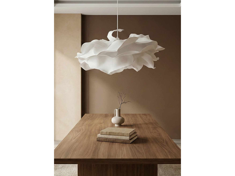 "MOD0009" Plastic Pendant Light - 58 x 58 cm - White