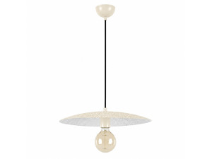 "Soleil" Metal Pendant Light - 39 x 39 cm - Beige