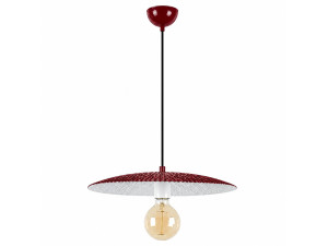 "Soleil" Metal Pendant Light - 39 x 39 cm - Bordeaux