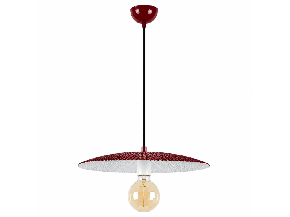 "Soleil" Metal Pendant Light - 39 x 39 cm - Bordeaux