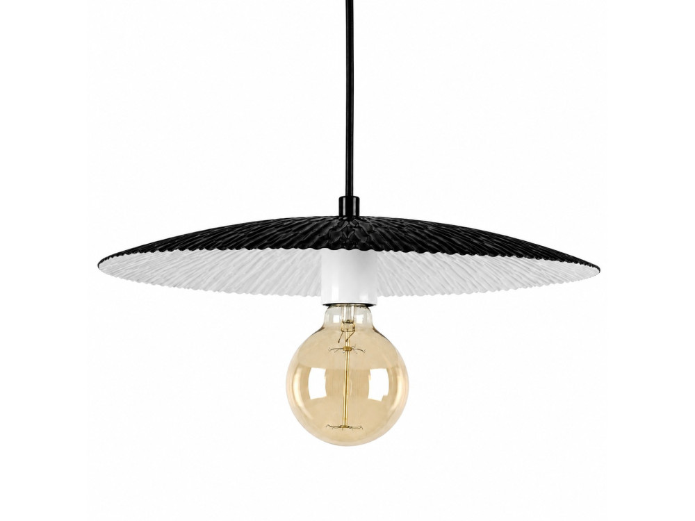 "Soleil" Metal Pendant Light - 39 x 39 cm - Black