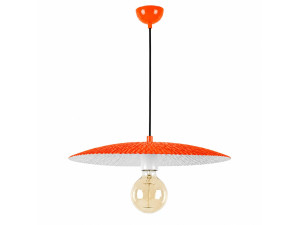 "Soleil" Metal Pendant Light - 39 x 39 cm - Orange