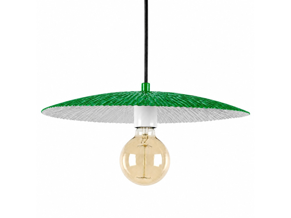 "Soleil" Metal Pendant Light - 39 x 39 cm - Light Green