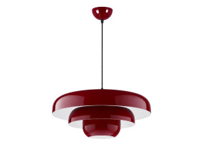 "Layer" Metal Pendant Light - 43 x 43 cm - Bordeaux
