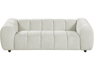 "Courcelles" Fabric Bubble-Style Straight Sofa - 3-Seater - Beige