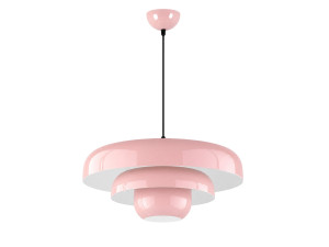 "Layer" Metal Pendant Light - 43 x 43 cm - Pink