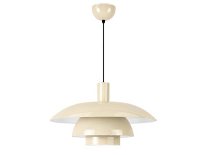 "Layer" Metal Pendant Light - 45 x 45 cm - Beige