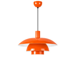 "Layer" Metal Pendant Light - 45 x 45 cm - Orange