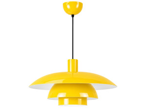 "Layer" Metal Pendant Light - 45 x 45 cm - Yellow