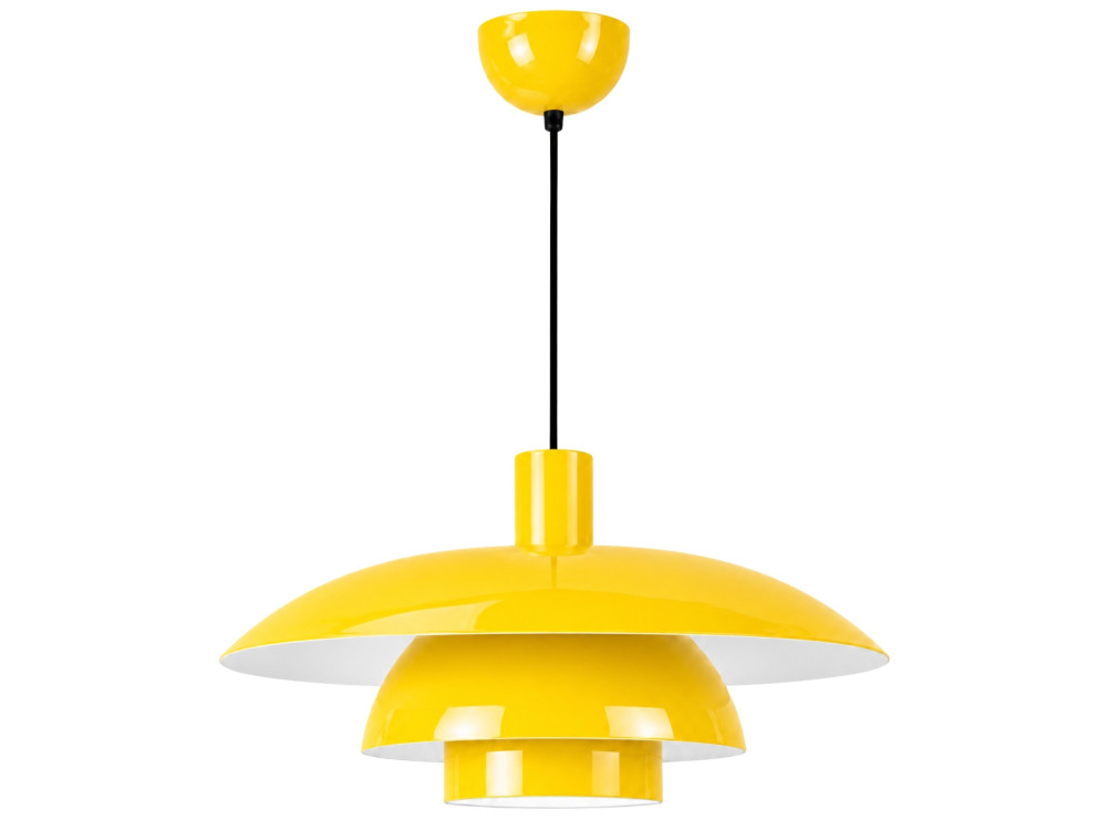 "Layer" Metal Pendant Light - 45 x 45 cm - Yellow