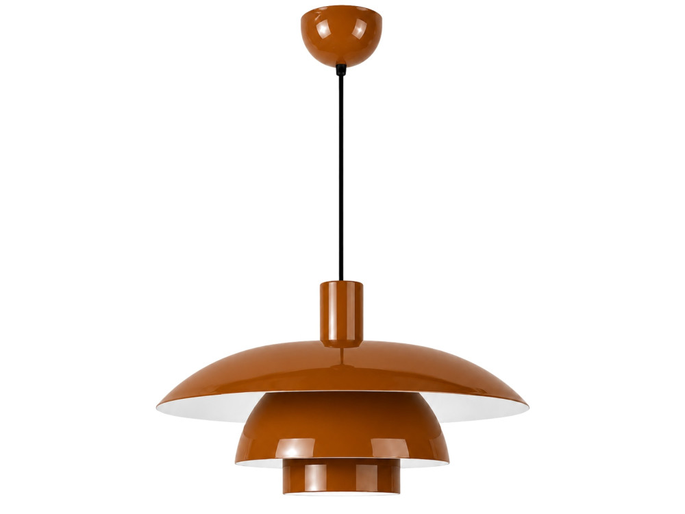 "Layer" Metal Pendant Light - 45 x 45 cm - Brown