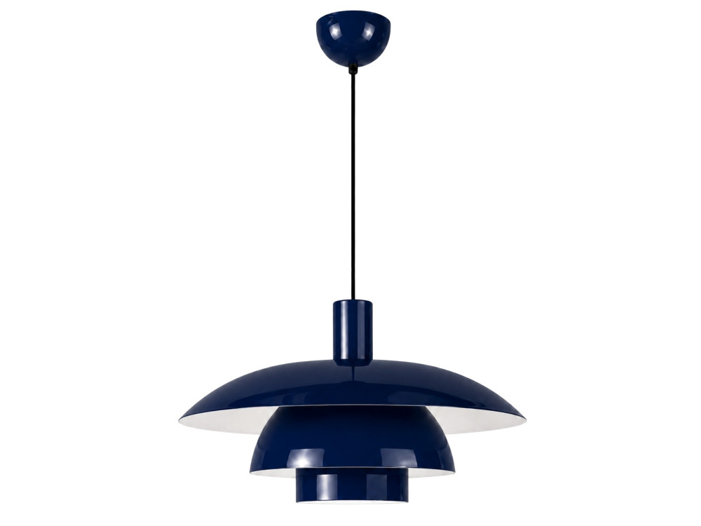 "Layer" Metal Pendant Light - 45 x 45 cm - Navy Blue